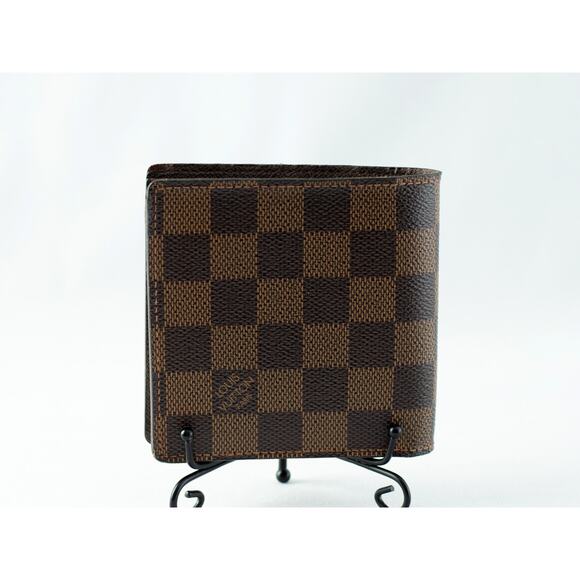 Authentic LOUIS VUITTON Marco Bifold Wallet Spain Damier Ebene CA5007 w/dustbag - Picture 2 of 11